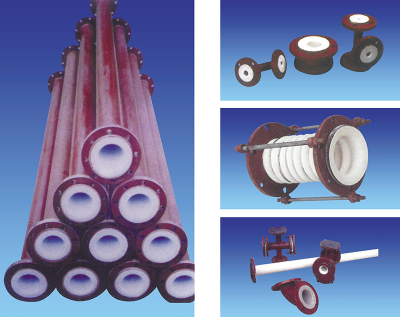 鋼襯聚四氟乙烯、聚丙烯復合管、管件